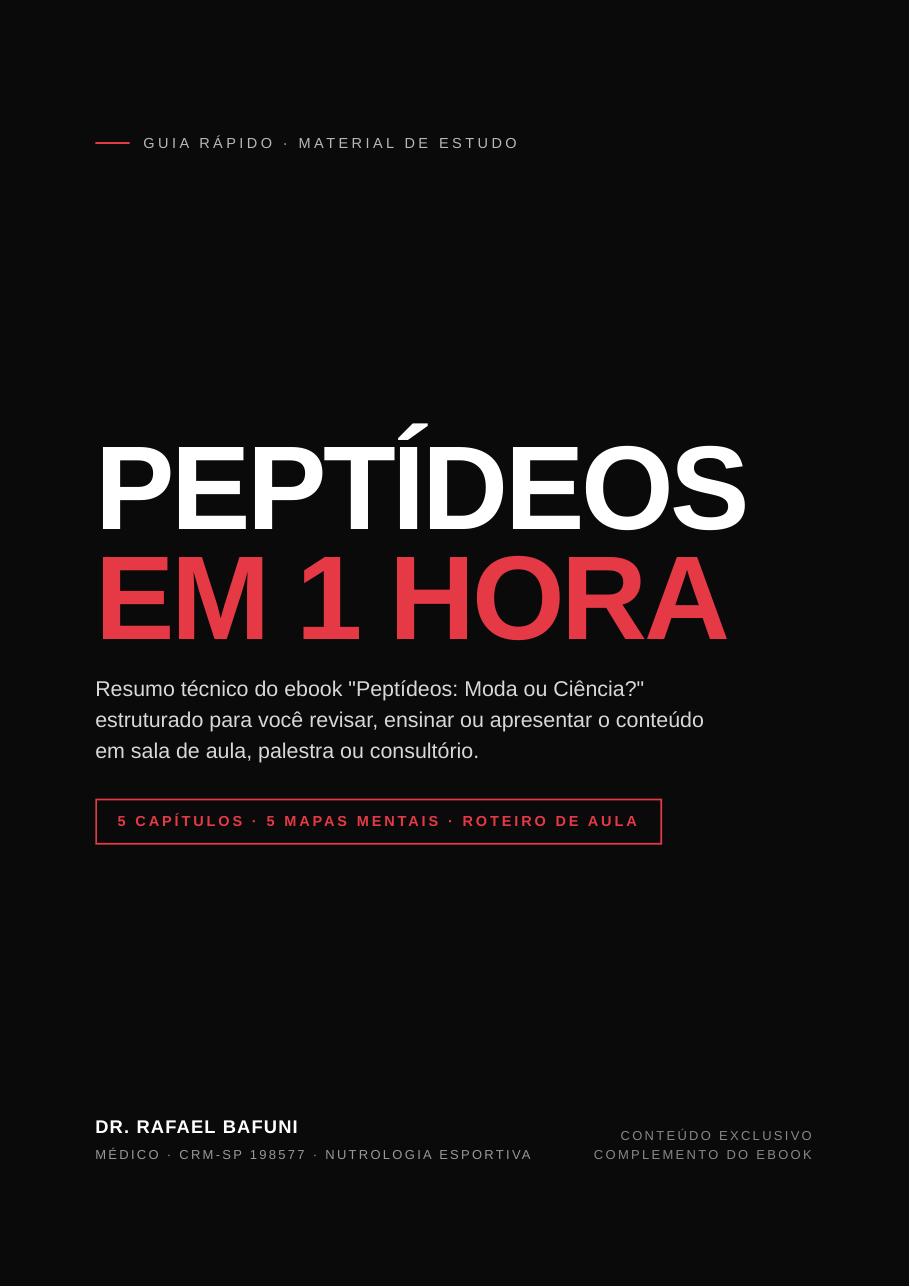 Capa do e-book Peptídeos em 1 hora