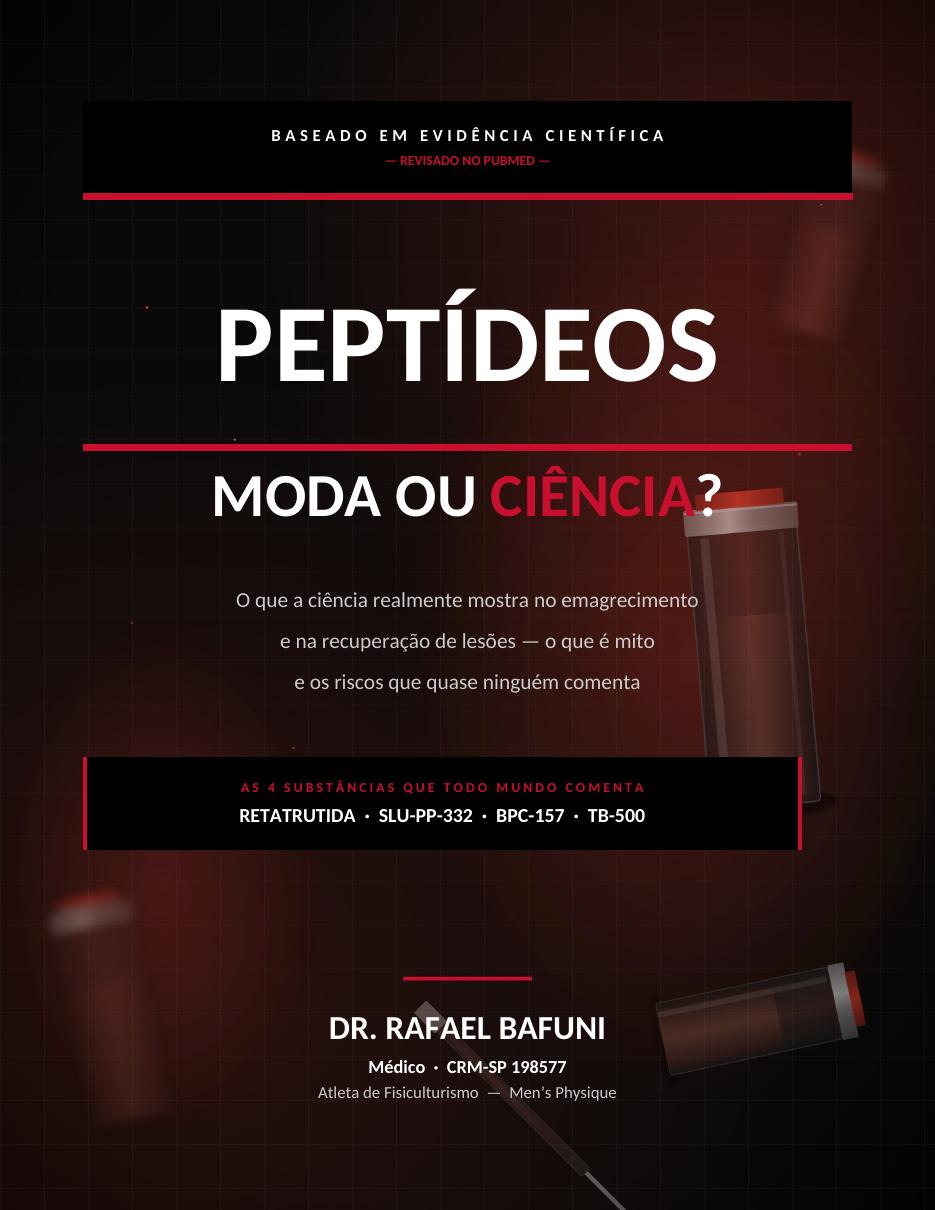 Capa do e-book Peptídeos: moda ou ciência?